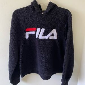Fuzzy Fila hoodie